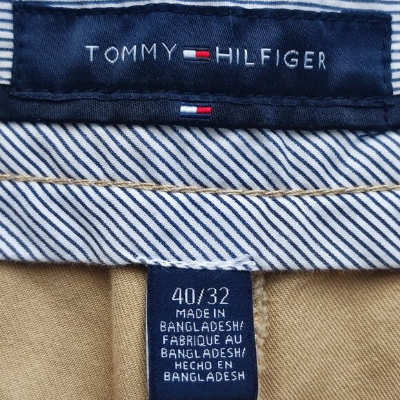 Tommy Hilfiger casual dress pants cream men's size 40x32 - Picture 5 of 13